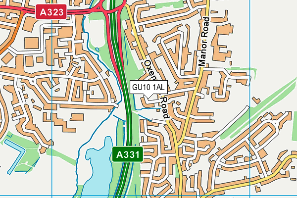 GU10 1AL map - OS VectorMap District (Ordnance Survey) GU10 1AL map - OS VectorMap District (Ordnance Survey)