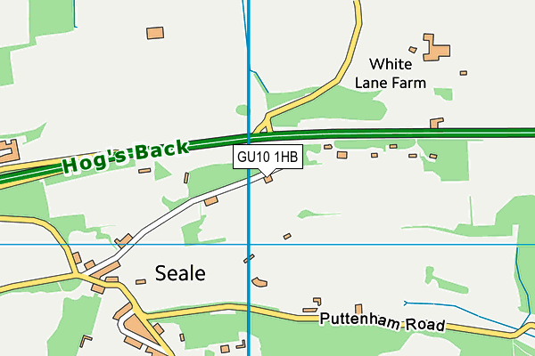 GU10 1HB map - OS VectorMap District (Ordnance Survey) GU10 1HB map - OS VectorMap District (Ordnance Survey)