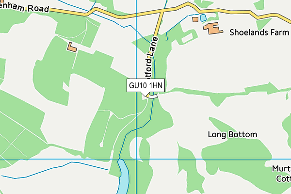 GU10 1HN map - OS VectorMap District (Ordnance Survey) GU10 1HN map - OS VectorMap District (Ordnance Survey)