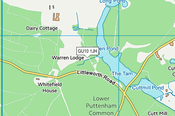 GU10 1JH map - OS VectorMap District (Ordnance Survey) GU10 1JH map - OS VectorMap District (Ordnance Survey)