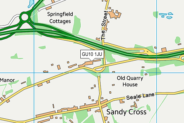 GU10 1JU map - OS VectorMap District (Ordnance Survey)