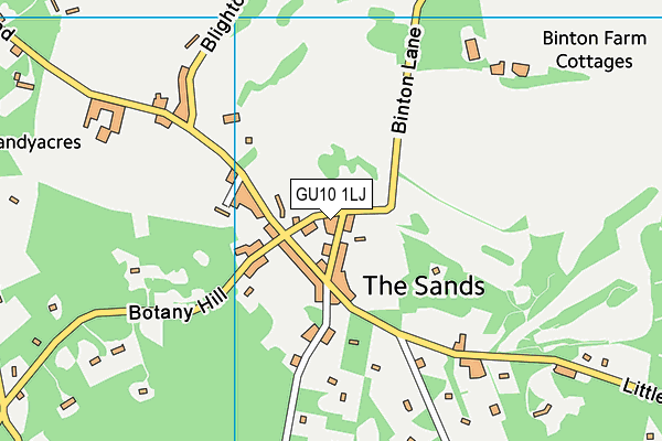 GU10 1LJ map - OS VectorMap District (Ordnance Survey)