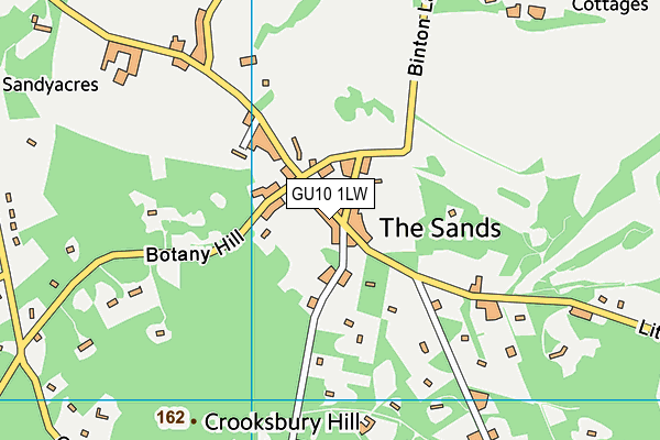 GU10 1LW map - OS VectorMap District (Ordnance Survey)