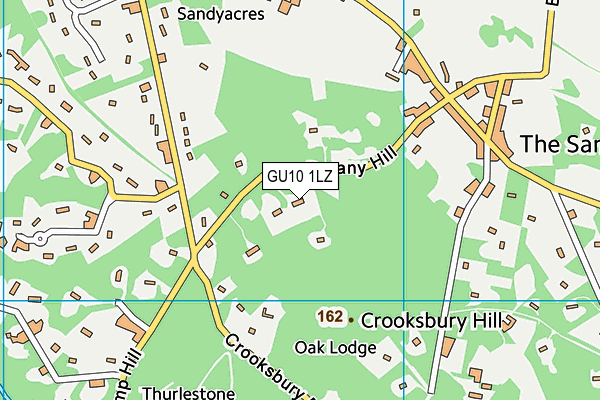 GU10 1LZ map - OS VectorMap District (Ordnance Survey) GU10 1LZ map - OS VectorMap District (Ordnance Survey)