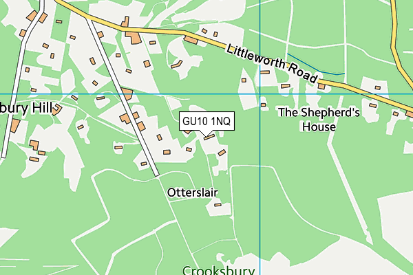GU10 1NQ map - OS VectorMap District (Ordnance Survey)