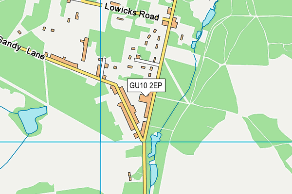 GU10 2EP map - OS VectorMap District (Ordnance Survey) GU10 2EP map - OS VectorMap District (Ordnance Survey)