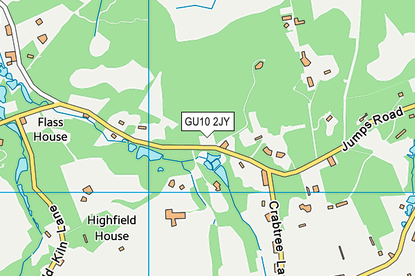 GU10 2JY map - OS VectorMap District (Ordnance Survey) GU10 2JY map - OS VectorMap District (Ordnance Survey)