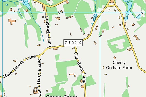 GU10 2LX map - OS VectorMap District (Ordnance Survey) GU10 2LX map - OS VectorMap District (Ordnance Survey)