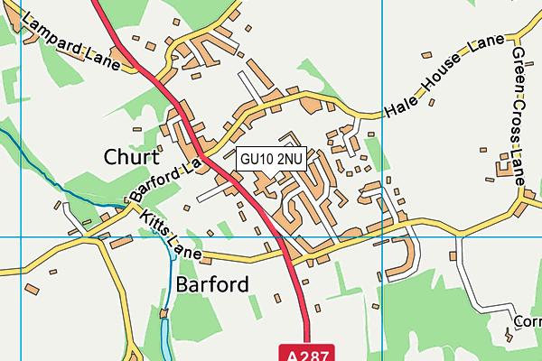 GU10 2NU map - OS VectorMap District (Ordnance Survey) GU10 2NU map - OS VectorMap District (Ordnance Survey)