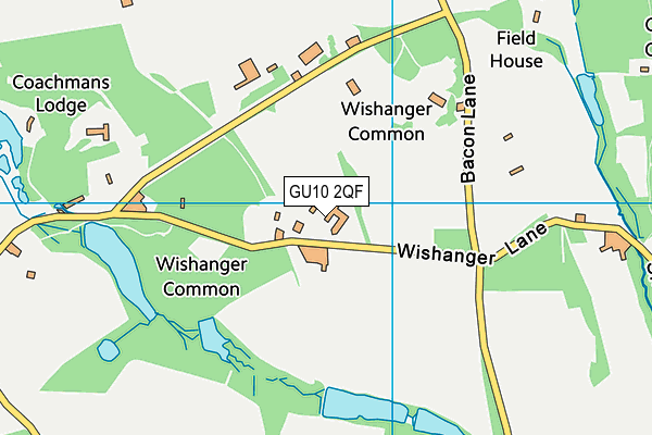 GU10 2QF map - OS VectorMap District (Ordnance Survey) GU10 2QF map - OS VectorMap District (Ordnance Survey)