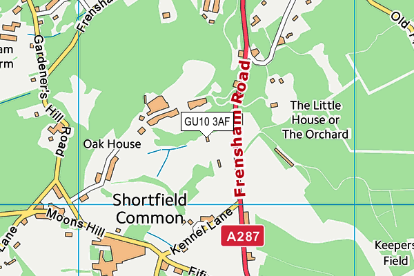 GU10 3AF map - OS VectorMap District (Ordnance Survey) GU10 3AF map - OS VectorMap District (Ordnance Survey)