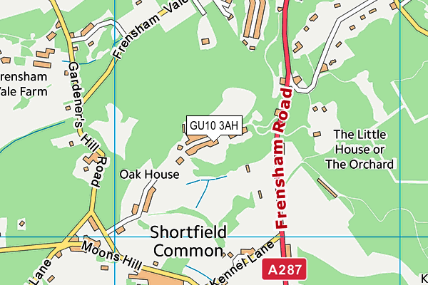 GU10 3AH map - OS VectorMap District (Ordnance Survey) GU10 3AH map - OS VectorMap District (Ordnance Survey)