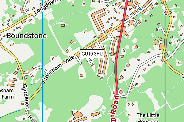GU10 3HU map - OS VectorMap District (Ordnance Survey) GU10 3HU map - OS VectorMap District (Ordnance Survey)