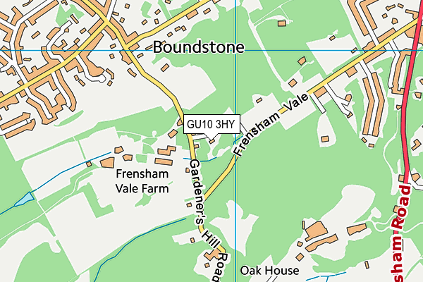 GU10 3HY map - OS VectorMap District (Ordnance Survey) GU10 3HY map - OS VectorMap District (Ordnance Survey)