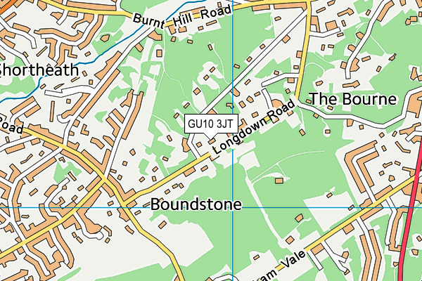 GU10 3JT map - OS VectorMap District (Ordnance Survey) GU10 3JT map - OS VectorMap District (Ordnance Survey)