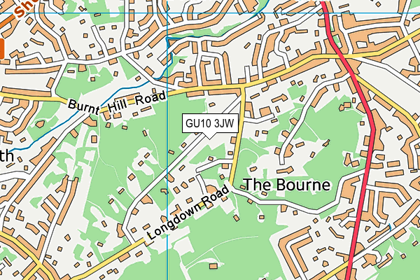 GU10 3JW map - OS VectorMap District (Ordnance Survey) GU10 3JW map - OS VectorMap District (Ordnance Survey)