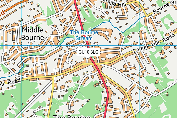 GU10 3LG map - OS VectorMap District (Ordnance Survey) GU10 3LG map - OS VectorMap District (Ordnance Survey)