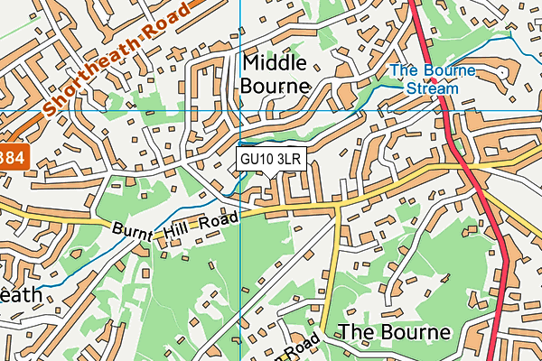 GU10 3LR map - OS VectorMap District (Ordnance Survey)