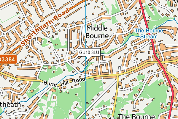 GU10 3LU map - OS VectorMap District (Ordnance Survey)