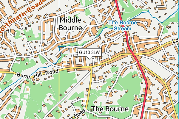 GU10 3LW map - OS VectorMap District (Ordnance Survey) GU10 3LW map - OS VectorMap District (Ordnance Survey)