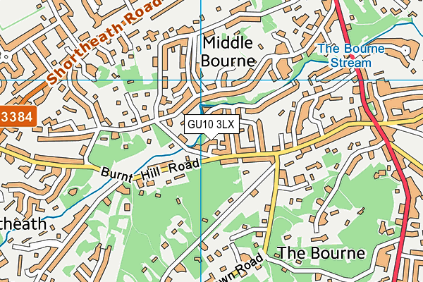 GU10 3LX map - OS VectorMap District (Ordnance Survey) GU10 3LX map - OS VectorMap District (Ordnance Survey)