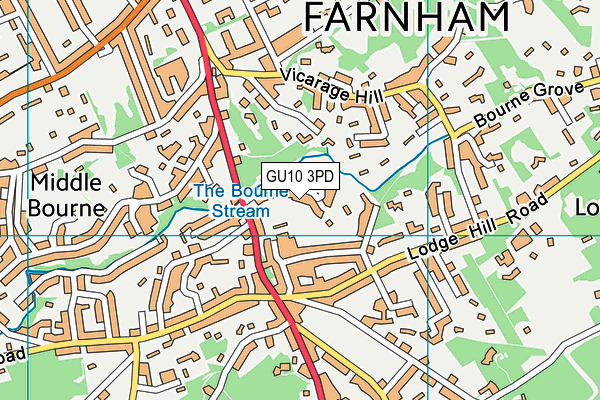 GU10 3PD map - OS VectorMap District (Ordnance Survey) GU10 3PD map - OS VectorMap District (Ordnance Survey)
