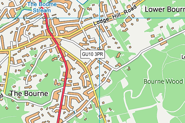 GU10 3PR map - OS VectorMap District (Ordnance Survey) GU10 3PR map - OS VectorMap District (Ordnance Survey)