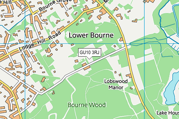 GU10 3RJ map - OS VectorMap District (Ordnance Survey) GU10 3RJ map - OS VectorMap District (Ordnance Survey)
