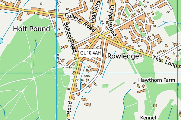 GU10 4AH map - OS VectorMap District (Ordnance Survey) GU10 4AH map - OS VectorMap District (Ordnance Survey)