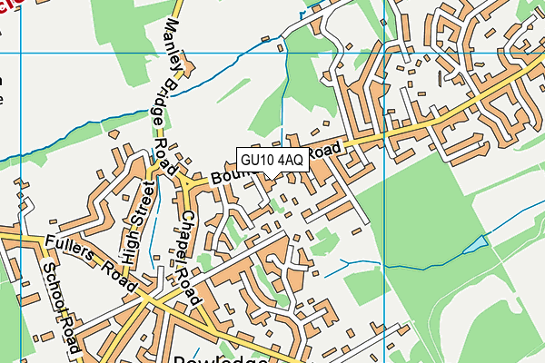 GU10 4AQ map - OS VectorMap District (Ordnance Survey) GU10 4AQ map - OS VectorMap District (Ordnance Survey)