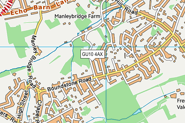 GU10 4AX map - OS VectorMap District (Ordnance Survey) GU10 4AX map - OS VectorMap District (Ordnance Survey)