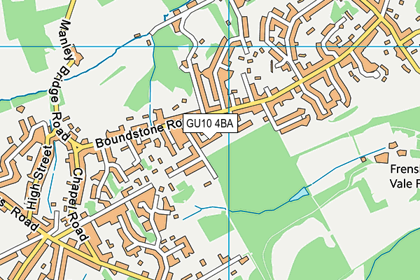 GU10 4BA map - OS VectorMap District (Ordnance Survey) GU10 4BA map - OS VectorMap District (Ordnance Survey)