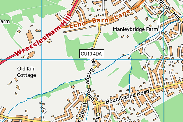 GU10 4DA map - OS VectorMap District (Ordnance Survey) GU10 4DA map - OS VectorMap District (Ordnance Survey)