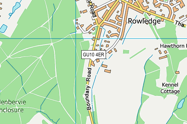 GU10 4ER map - OS VectorMap District (Ordnance Survey) GU10 4ER map - OS VectorMap District (Ordnance Survey)