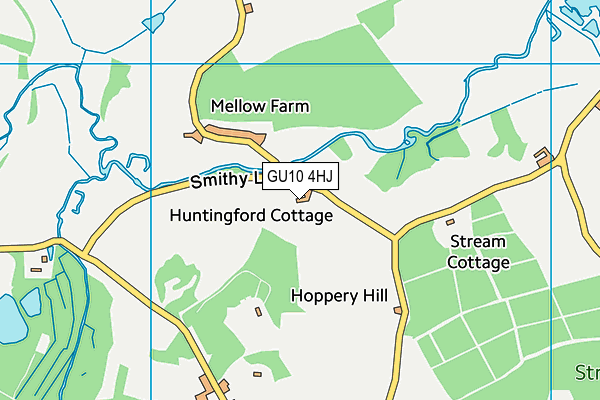 GU10 4HJ map - OS VectorMap District (Ordnance Survey) GU10 4HJ map - OS VectorMap District (Ordnance Survey)