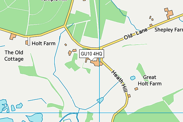 GU10 4HQ map - OS VectorMap District (Ordnance Survey)