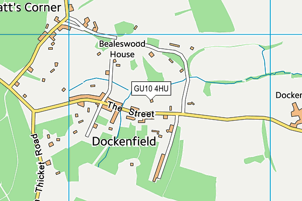 GU10 4HU map - OS VectorMap District (Ordnance Survey) GU10 4HU map - OS VectorMap District (Ordnance Survey)