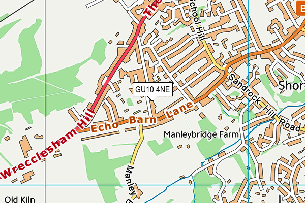 GU10 4NE map - OS VectorMap District (Ordnance Survey) GU10 4NE map - OS VectorMap District (Ordnance Survey)