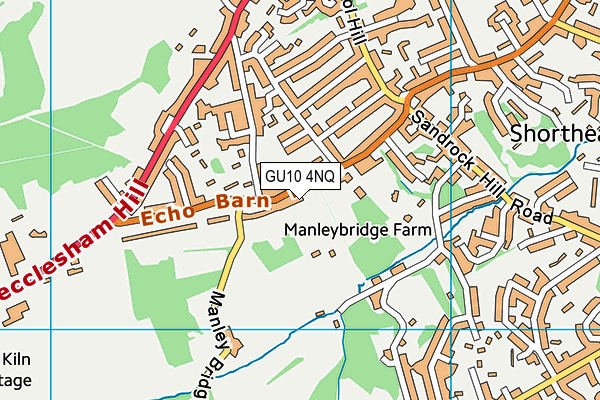 GU10 4NQ map - OS VectorMap District (Ordnance Survey) GU10 4NQ map - OS VectorMap District (Ordnance Survey)