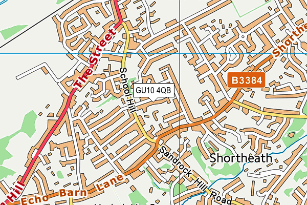 GU10 4QB map - OS VectorMap District (Ordnance Survey) GU10 4QB map - OS VectorMap District (Ordnance Survey)