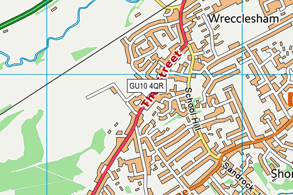 GU10 4QR map - OS VectorMap District (Ordnance Survey)