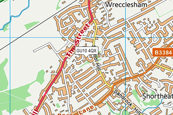 GU10 4QX map - OS VectorMap District (Ordnance Survey) GU10 4QX map - OS VectorMap District (Ordnance Survey)