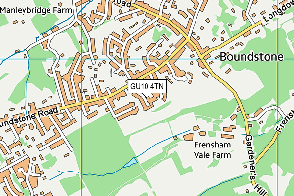 GU10 4TN map - OS VectorMap District (Ordnance Survey) GU10 4TN map - OS VectorMap District (Ordnance Survey)
