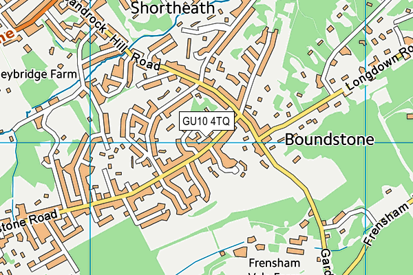 GU10 4TQ map - OS VectorMap District (Ordnance Survey)