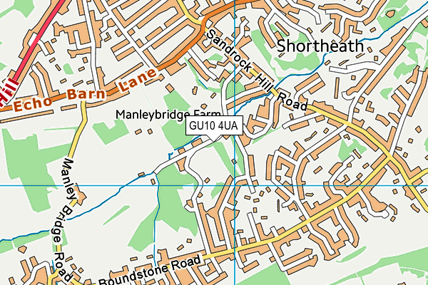 GU10 4UA map - OS VectorMap District (Ordnance Survey)
