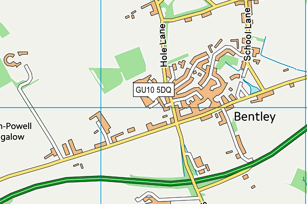 GU10 5DQ map - OS VectorMap District (Ordnance Survey) GU10 5DQ map - OS VectorMap District (Ordnance Survey)