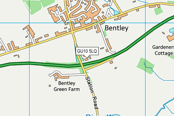 GU10 5LQ map - OS VectorMap District (Ordnance Survey) GU10 5LQ map - OS VectorMap District (Ordnance Survey)