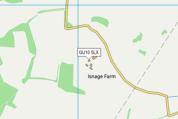 GU10 5LX map - OS VectorMap District (Ordnance Survey) GU10 5LX map - OS VectorMap District (Ordnance Survey)