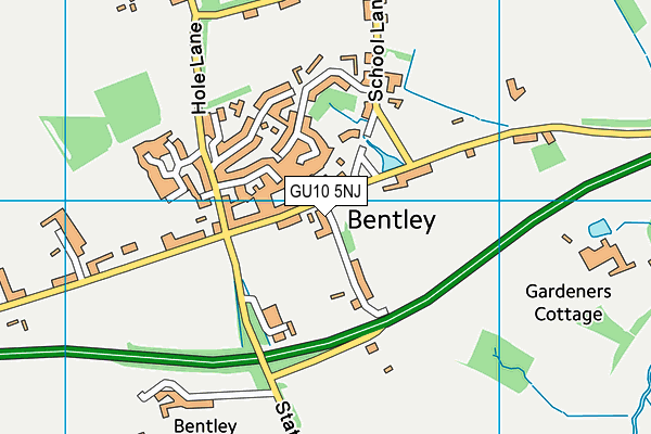 GU10 5NJ map - OS VectorMap District (Ordnance Survey) GU10 5NJ map - OS VectorMap District (Ordnance Survey)