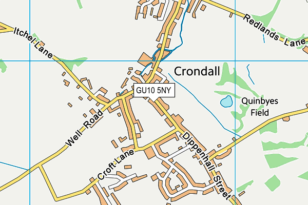GU10 5NY map - OS VectorMap District (Ordnance Survey) GU10 5NY map - OS VectorMap District (Ordnance Survey)